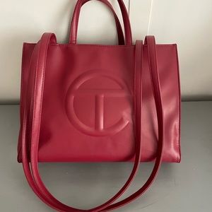 Telfar Medium Oxblood Shopping Bag